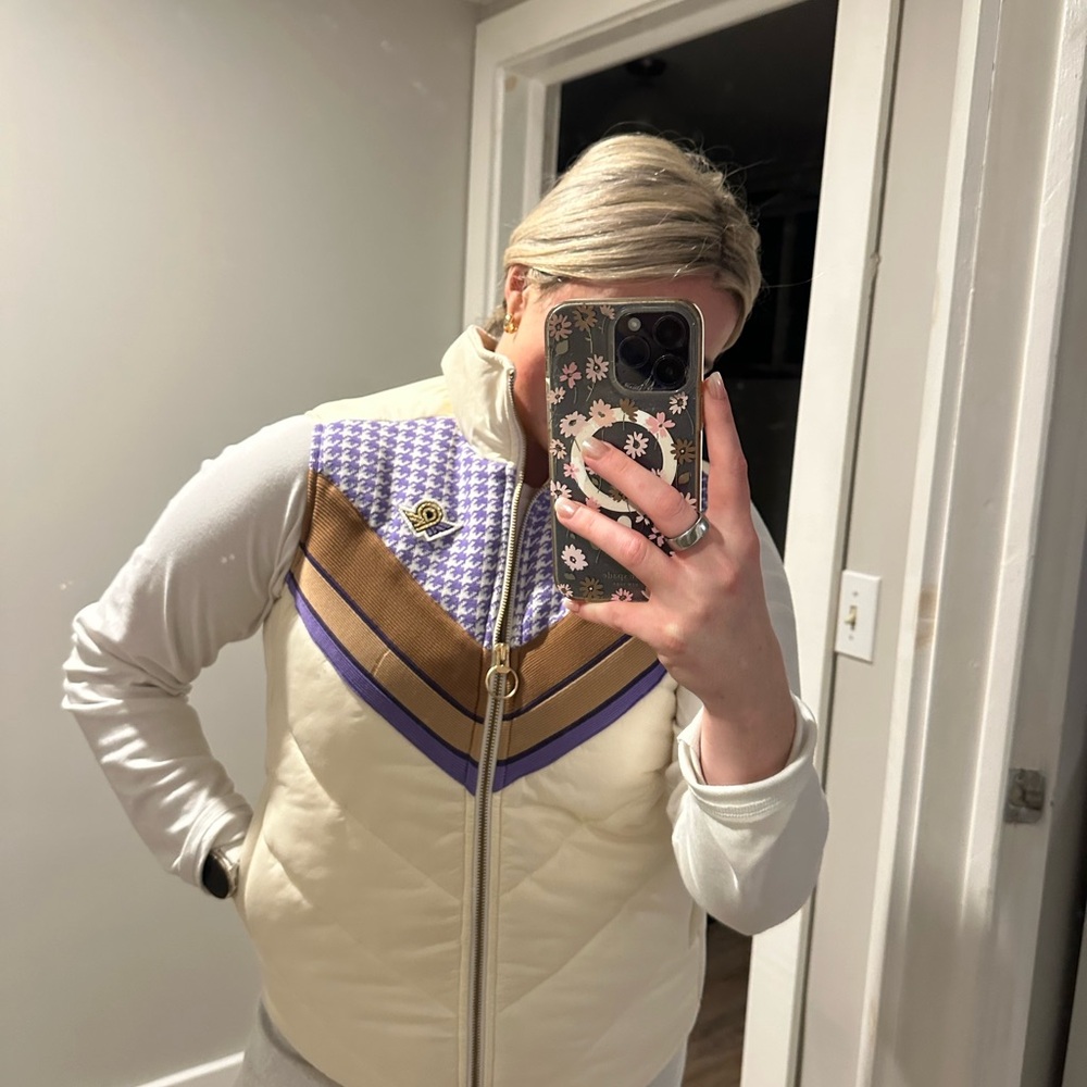 Vintage Roots Cream and Brown Women's Vest